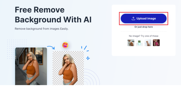 remove-bg.ai homepage